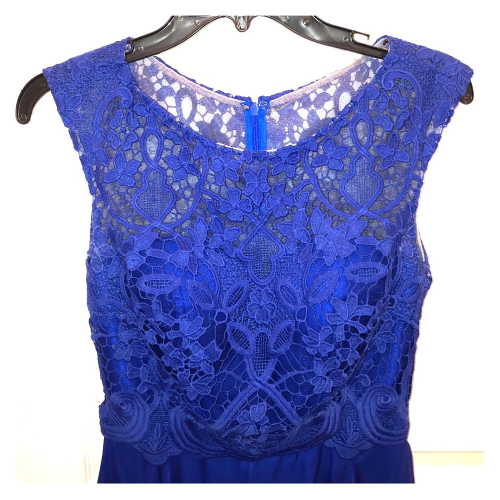 royal blue prom dress